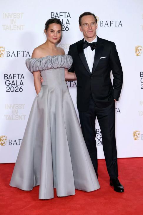 Редкий выход: Алисия Викандер и Майкл Фассбендер на гала-вечере BAFTA