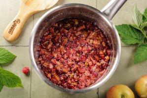 Варенье из яблок и малины