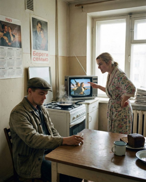 Голливудские актеры в советской атмосфере 90-х
