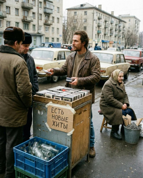 Голливудские актеры в советской атмосфере 90-х