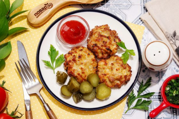 Рубленые котлеты в аэрогриле