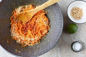 Постный салат из моркови Постный салат из моркови