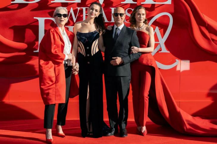 Энн Хэтэуэй, Мерил Стрип, Донателла Версаче: премьера "Дьявол носит Prada 2" в Лондоне