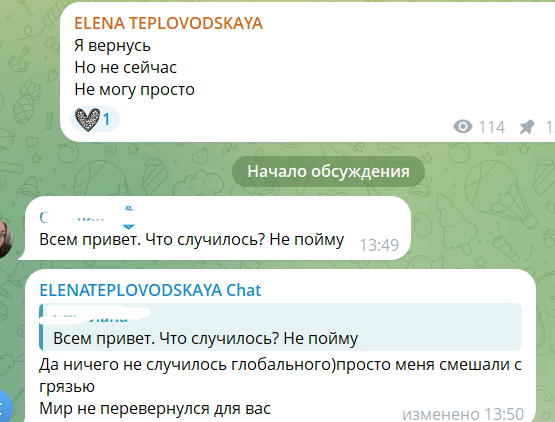 "Я не помойка!" - Елена Тепловодская на время уходит из социальных сетей