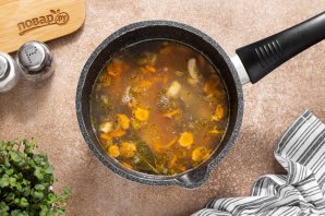 Суп со сморчками и картофелем