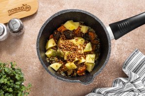 Суп со сморчками и картофелем