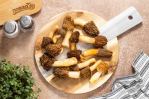 Суп со сморчками и картофелем