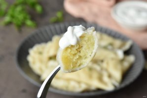 Вареники с картошкой и салом Вареники с картошкой и салом