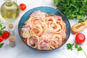 Шашлык из курицы в аэрогриле