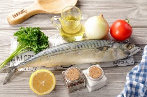 Скумбрия на решетке в фольге Скумбрия на решетке в фольге