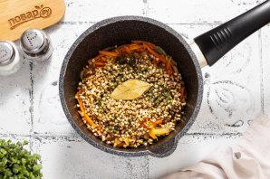 Суп с зеленой гречкой