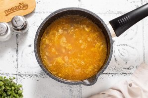 Суп с зеленой гречкой