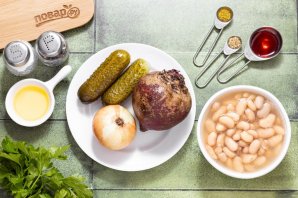 Салат из свеклы и фасоли